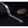 Pulseira de aço inoxidável - Jesus / cruz