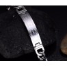Pulseira de aço inoxidável - Jesus / cruz