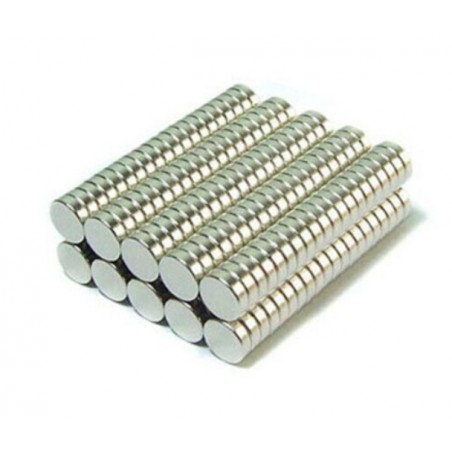 N35 - ímã de neodímio - disco redondo - 4mm * 2mm - 100 peças