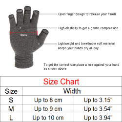 Therapeutic compression gloves - arthritis pain relief - cottonMassage