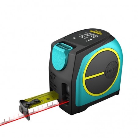 DT10 - telêmetro a laser 2 em 1 - com display LCD digital - fita métrica