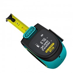 DT10 - telêmetro a laser 2 em 1 - com display LCD digital - fita métrica