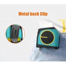 DT10 - telêmetro a laser 2 em 1 - com display LCD digital - fita métrica