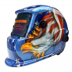 Capacete de soldagem solar - escurecimento automático - águia americana