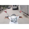 Espelhos cromados de motocicleta - mãos de esqueleto