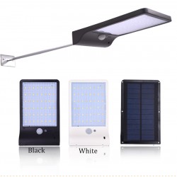 Aplique de parede movido a energia solar - lâmpada à prova d'água - sensor de movimento - 48 LED