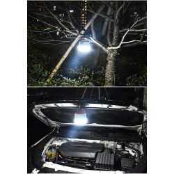 Camping / luz de tenda - portátil - solar - LED - lâmpada externa super brilhante - com controle remoto - à prova d'água