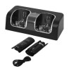 Carregador duplo - indicador LED - para controle Wii - com 2 baterias