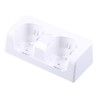 Carregador duplo - indicador LED - para controle Wii - com 2 baterias