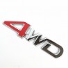 adesivo de carro 4WD - emblema de metal 3D