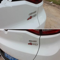 adesivo de carro 4WD - emblema de metal 3D