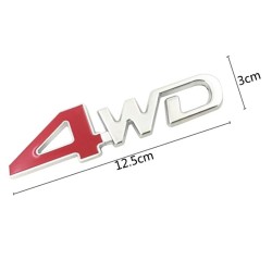 adesivo de carro 4WD - emblema de metal 3D