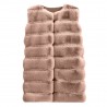 Elegant sleeveless coat - fur vestJackets