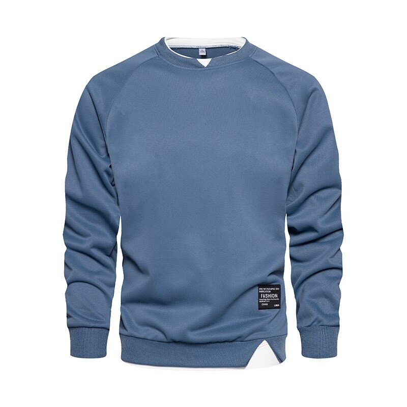 Classic sweatshirt - o-neck pullover - fake two piecesHoodies & Sweatshirt