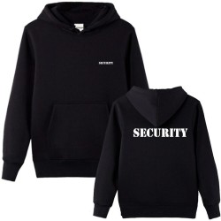 Stylish hoodie - fleece jacket - with pockets - SECURITY letteringHoodies & Sweatshirt