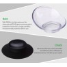 Umidificador de ar ultrassônico - difusor de óleos essenciais - formato joaninha - USB - LED - 260 ml