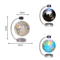 Globo mundial de levitação magnética - LED