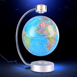 Globo mundial de levitação magnética - LED