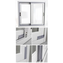 Tira de vedação para janelas / portas - autoadesiva - à prova de som - à prova d'água - espuma de nylon