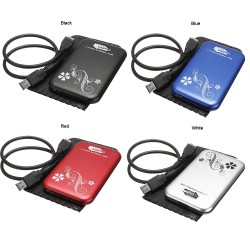 Gabinete externo - HDD SATA de 2,5 polegadas - USB 3.0 - alumínio