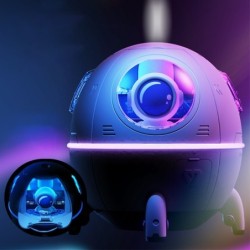 Ultrasonic air humidifier - essential oils diffuser - spaceship / astronaut - LED - USB - 220mlHumidifiers
