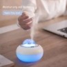 Umidificador de ar ultrassônico - difusor de óleos essenciais - cabeça de gato - LED - USB - 300ml