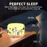 Umidificador de ar ultrassônico - difusor de óleos essenciais - grão de madeira branca - LED - plugue UE - 500 ml