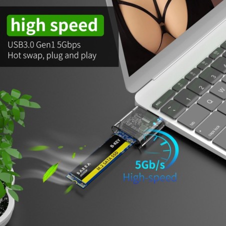 Caixa SSD M2 - M.2 Para USB 3.0 - Cartão SATA NGFF Caddy HDD