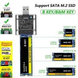 Caixa SSD M2 - M.2 Para USB 3.0 - Cartão SATA NGFF Caddy HDD