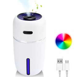 Umidificador de ar ultrassônico - LED - USB