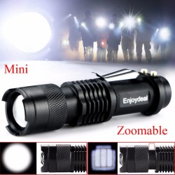 Mini lanterna - super brilhante - foco de zoom ajustável - 2000Lm - CREE Q5 - LED