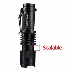 Mini lanterna - super brilhante - foco de zoom ajustável - 2000Lm - CREE Q5 - LED