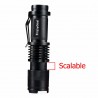 Mini lanterna - super brilhante - foco de zoom ajustável - 2000Lm - CREE Q5 - LED