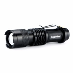 Mini lanterna - super brilhante - foco de zoom ajustável - 2000Lm - CREE Q5 - LED