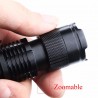 Mini lanterna - super brilhante - foco de zoom ajustável - 2000Lm - CREE Q5 - LED
