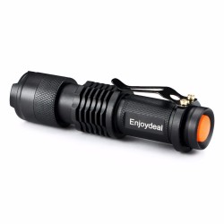 Mini lanterna - super brilhante - foco de zoom ajustável - 2000Lm - CREE Q5 - LED