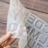 Alfabeto/números molde de silicone - resina de cristal - fazer arte