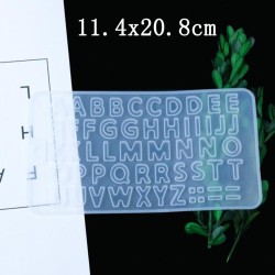 Alfabeto/números molde de silicone - resina de cristal - fazer arte