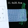 Alfabeto/números molde de silicone - resina de cristal - fazer arte