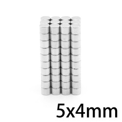 N35 - ímã de neodímio - disco redondo - 5mm * 4mm