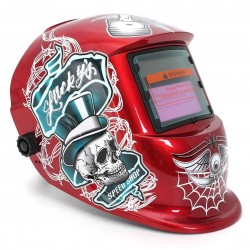 Capacete de soldagem com escurecimento automático - ajustável - Mig / MMA - Lucky Speed Shop