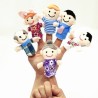 Bonecos de dedos - personagens de desenhos animados - bonecos de pelúcia - 6 peças