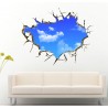 3D céu azul - adesivo de parede / teto - 50 * 70 cm