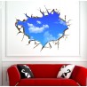 3D céu azul - adesivo de parede / teto - 50 * 70 cm