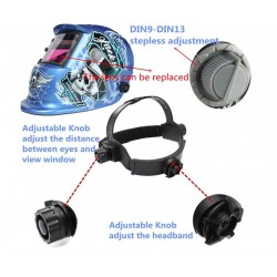 Capacete de soldagem com escurecimento automático - Solar - MIG - MMA - Lucky Speed Ghost