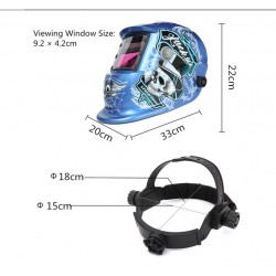Capacete de soldagem com escurecimento automático - Solar - MIG - MMA - Lucky Speed Ghost