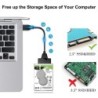 SATA para USB 3.0 / 2.0 / tipo C - cabo - adaptador - HDD SSD externo de 2,5 polegadas