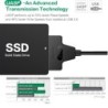 SATA para USB 3.0 / 2.0 / tipo C - cabo - adaptador - HDD SSD externo de 2,5 polegadas