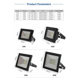 LED floodlight - outdoor work light - waterproof - 20W - 30W - 50W - 220VFloodlights