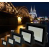 Holofote LED - refletor externo - ultra fino - à prova d'água - 220V / 110V - 10W - 20W - 30W - 50W - 100W